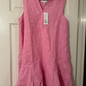 Lilly Pulitzer Pink Lagoon Linen Dress